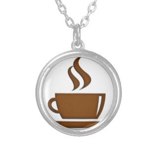 Coffee Cup Pattern Necklaces