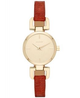 DKNY Watch, Womens Red Leather Strap 24mm NY8879   Watches   Jewelry & Watches