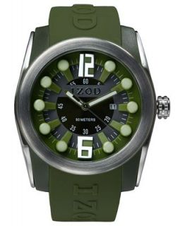 Izod Watch, Unisex Olive Green Rubber Strap 48mm IZS1 7KHAKI   Watches   Jewelry & Watches