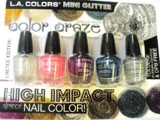 HIGH IMPACT 5 PIECE NAIL COLOR LIMITED EDITION COLOR CRAZE #CNS124 Health & Personal Care
