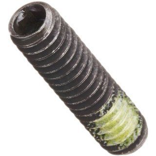 Steel Set Screw, Plain Finish, Hex Socket Drive, Cup Point, Meets ASME B18.3/ASTM F912/IFI 124, 3/4" Length, #8 32 Threads (Pack of 100)
