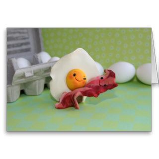 Egg and Bacon Greeting Card