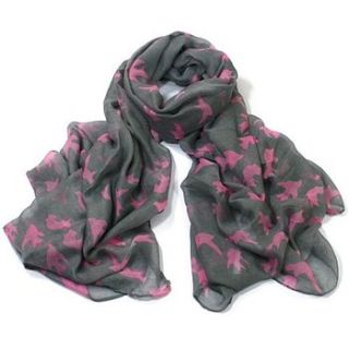 printed swallow scarf by molly & pearl
