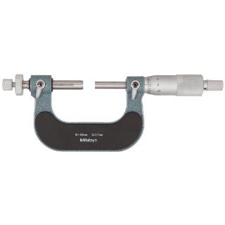 Mitutoyo 124 174 Gear Tooth Micrometer, Ratchet Stop, 25 50mm Range, 0.01mm Graduation, +/ 0.004mm Accuracy Outside Micrometers