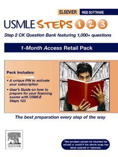 USMLE Steps 123 Step 2 CK Question Bank 1 Month Access Retail Pack 9781416034087 Medicine & Health Science Books @