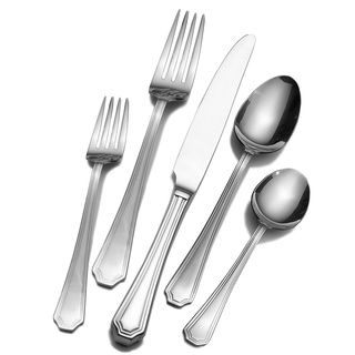 Wallace Home Tatum Frost 18/0 Stainless Steel 45 piece Flatware Set Wallace Home Flatware Sets