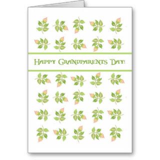 Pretty Rosebuds Grandparents Day Greeting Card