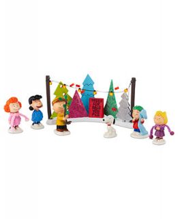 Department 56 Peanuts Village   Trees for Sale 7 Piece Set   Holiday Lane