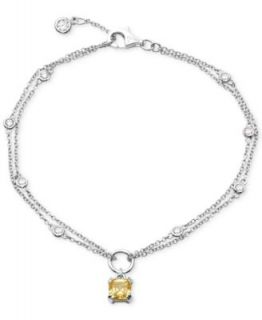 CRISLU Bracelet, Platinum Plated Sterling Silver Cubic Zirconia Tennis Bracelet (2 1/5 ct. t.w.)   Fashion Jewelry   Jewelry & Watches