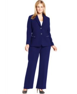 Tahari by ASL Plus Size Beaded Jacket Pantsuit   Suits & Separates   Plus Sizes