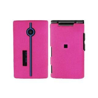 CoverON Hard Rubberized Hot Pink Cover Case and Pink Swivel Belt Clip for Kyocera Neo E1100 [WCM121] Cell Phones & Accessories