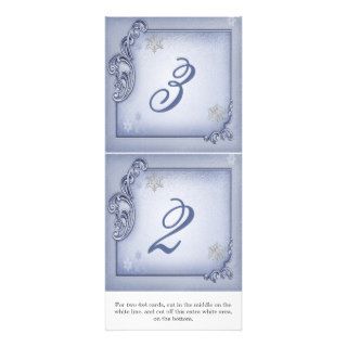 Winter Wedding Frame Reception Table Numbers Announcement