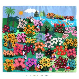 Novica World of Nature Applique by Maria Uyauri Wall Hanging