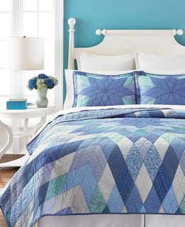 Martha Stewart Collection Diamond Star Full/Queen Collectors Quilt   Quilts & Bedspreads   Bed & Bath