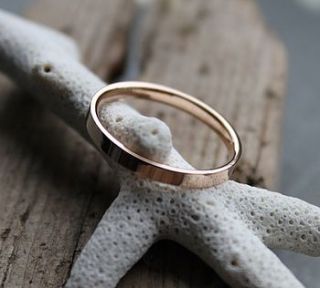 'marry me' gold wedding band by marie walshe jewellery