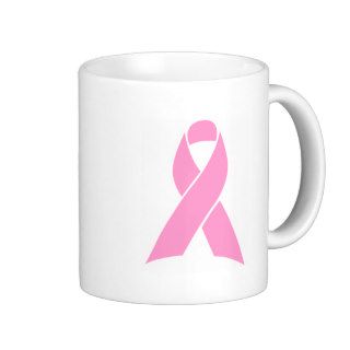 Pink Awareness Ribbon Mugs