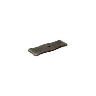 Schaub Backplate for Knob Length 3 1/2", Antique Iron, 822 AI   Cabinet And Furniture Knobs  