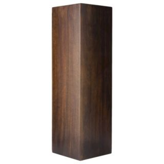 Square Wood Floor Vase 22