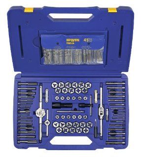 Irwin Tools 26377 117 Piece Machine Screw/Fractional/Metric Tap and Hex Die Set with Drill Bit Set   Hex Shank Drill Bits  