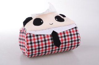 Funny Panda Animal Fabric Cloth Tissue Box Cover Holder   Car Tissue Box Cover