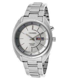 Seiko Kinetic Silver Dial Stainless Steel Mens Watch SMY117 Seiko Watches