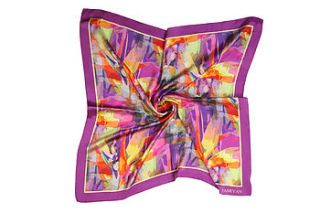 bird of paradise silk scarf by fabryan