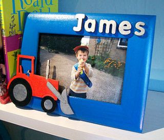 personalised wooden door sign tractor by dream scene children's gifts