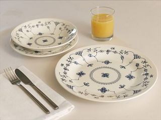 blue danish dinnerware by jules china