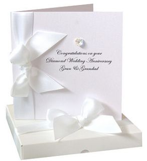 bedazzled diamond wedding anniversary card by made with love designs ltd