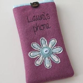 personalised flower phone case by rosiebull designs