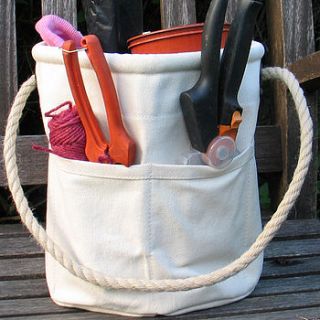 canvas garden tool bag by the original canvas bucket bag company
