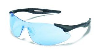 MCR Safety IA113 Inertia Polycarbonate Safety Glasses with Black Frame and Light Blue Lens    