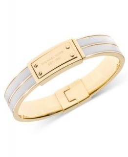 Michael Kors Gold Tone Pave Hinge Bracelet   Fashion Jewelry   Jewelry & Watches