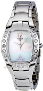 Tissot Women's T053.310.61.112.00 White Mother Of Pearl Dial Femini T Watch at  Women's Watch store.