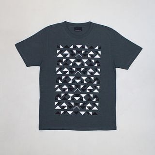 triangles pattern organic t shirt by the pattern guild