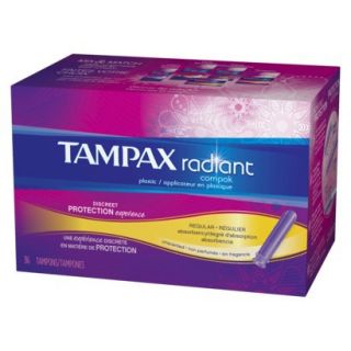 Tampax Radiant Compak Regular, 36 count