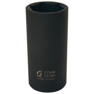 Sunex Tools Impact Socket – 27mm, 1/2in.-Drive Deep, Model# 227MD  1/2in. Drive Metric Individual