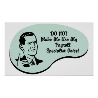 Payroll Specialist Voice Poster