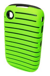 GO BC114 Silicone Lined Protective Case for BlackBerry 8520/8530   1 Pack   Retail Packaging   Green Cell Phones & Accessories
