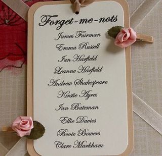 wedding table plan cards by claryce design