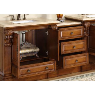 Silkroad Exclusive Montgomery 95 Double Bathroom Vanity Set