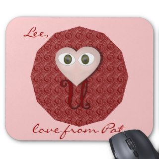 I love you cryptic message Mouse Pad