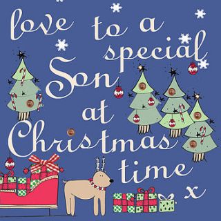 special son christmas card by laura sherratt designs