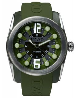Izod Watch, Unisex Olive Green Rubber Strap 48mm IZS1 7KHAKI   Watches   Jewelry & Watches