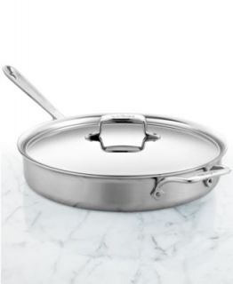 All Clad BD5 Brushed Stainless Steel 3 Qt. Covered Saute Pan   Cookware   Kitchen