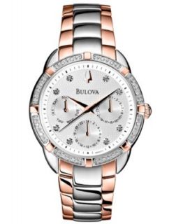 Bulova Womens Two Tone Stainless Steel Bracelet Watch 38mm 98N100   Watches   Jewelry & Watches