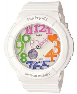 Baby G Womens Analog Digital White Resin Strap Watch 43mm BGA131 7B3   Watches   Jewelry & Watches