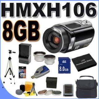 Samsung HMX H106 High Definition Digital Camcorder   Flash Memory, Memory Card   2.7" Color LCD   10x Optical/100x   64GB  Camera & Photo