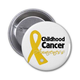 Childhood Cancer Awareness Ribbon Button