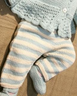 handmade organic cotton baby striped leggings by stella james